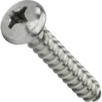 245-1445 RS PRO Zinc Plated Steel Pan Head Self Tapping Screw, N°#10 x 1 3/4in Long