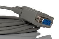 182-8826 RS PRO Female 9 Pin D-sub to Female 9 Pin D-sub Null Modem Cable, 5m PVC