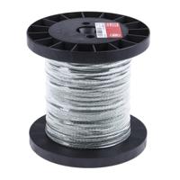 611-7946 RS PRO Type K Thermocouple Cable/Wire, 100m, Unscreened, PFA Insulation, +260°C Max, 1/0.2mm