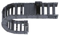 e442202000 Igus E4.42, e-chain Black Cable Chain - Flexible Slot, W226 mm x D64mm, L1m, 200 mm Min. Bend Radius, Igumid G
