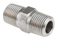 222-6636 RS PRO Stainless Steel Pipe Fitting Hexagon Nipple Joint, Male NPT 1/2in x Male NPT 1/2in