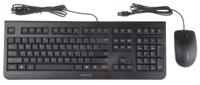 jd-0800eu-2 Cherry DC 2000 Wired Keyboard and Mouse Set, QWERTY (US), Black