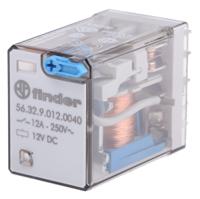 563290120040 Finder Plug In Power Relay, 12V dc Coil, 12A Switching Current, DPDT