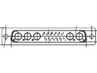 fm17w2sa-k121-1727040018 FCT from Molex 172704 15 Way Panel Mount D-sub Connector Socket, 2.84mm Pitch