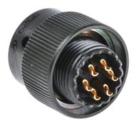 62gb-56t10-06sn Amphenol Limited, 62GB 6 Way Cable Mount MIL Spec Circular Connector PlugOlive, Socket Contacts,Shell Size 10, Bayonet