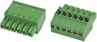 1986370-6 TE Connectivity, 3.5mm Pitch, 6 Way, Pluggable Terminal Block, Plug, Cable Mount, Screw Down Termination,