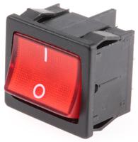 18057110 Marquardt Illuminated DPST, On-Off Rocker Switch Panel Mount
