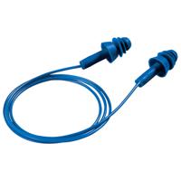 2111239 uvex uvex whisper+ detect Series Blue Reusable Corded Ear Plugs, 27dB Rated, Metal Detectable, 50 Pairs