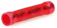 34070 TE Connectivity, PLASTI-GRIP Butt Splice Connector, Red, Insulated, Tin 22 → 16 AWG