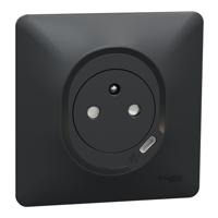 s340089 Schneider Electric Anthracite, 1 Gang, Ovalis C Series