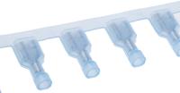 3-350820-2 TE Connectivity Ultra-Fast .250 Blue Insulated Female Spade Connector, Receptacle, 6.35 x 0.81mm Tab Size, 1.3mm² to
