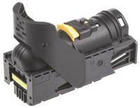284743-1 TE Connectivity, Micro Quadlok System Automotive Connector Socket Black, Brown Cable Mount 94 Way
