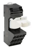 pyf-14-pu Omron MY4 14 Pin 250V ac DIN Rail Relay Socket, for use with MY Series General Purpose Relay