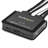 sv211dpua4k StarTech.com 2 Port USB DisplayPort KVM Switch, 3.5 mm Stereo 3840 x 2160 Maximum Resolution