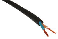 773-9027 RS PRO 2.5 mm² 2 Core Power Cable, H07RN-F, Black CPE, 50m