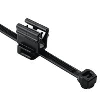 150-76079-t50rosec4b-pa66hspa66hirhs-bk HellermannTyton Self Adhesive Black Cable Tie Mount 4.6 mm x 200mm, 1.2mm Max. Cable Tie Width