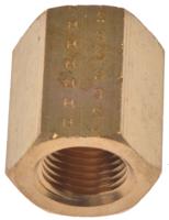 0155-10-10 Legris Brass Pipe Fitting, Straight Threaded Coupler, Female G 1/8in to Female G 1/8in