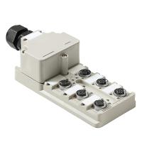 1701240000 Weidmüller SAI Series Actuator Hub, M12, 6 way, 5 port