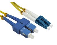 284-6929 RS PRO LC to SC Duplex Single Mode OS2 Fibre Optic Cable, 3mm, Yellow, 10m