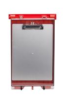 permit-display-case-brady-branded Brady Red 1-Lock Plastic Group Lockout & Permit Control, 6.60mm Shackle