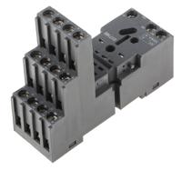 121-7803 RS PRO 14 Pin 300V DIN Rail Relay Socket, for use with RS PRO RKE & RKF 14 Pin Relays