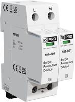101-801 RS PRO Single Phase Industrial Surge Protector, 50kA, 1.25kV, DIN Rail Mount