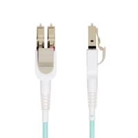 450fblclc5sw StarTech.com LC to LC Duplex Multi Mode OM4 Fibre Optic Cable, Light Blue, 5m