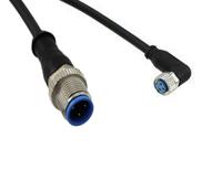 3-2273124-4 TE Connectivity Female 3 way M8 to Male 3 way M8 Sensor Actuator Cable, 1.5 m