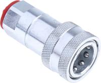 745-4716 RS PRO Steel Female Hydraulic Quick Connect Coupling, BSP 3/8 Female