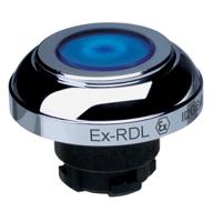 ex-rdlbl Schmersal EX-RDL Series Blue Illuminated Momentary Push Button Head, 22.3mm Cutout, IECEx