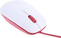 sc0165 Raspberry Pi Red, White Raspberry Pi Mouse