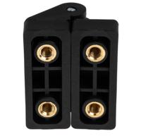 702-7844 RS PRO Nylon Butt Hinge, Screw Fixing, 54mm x 44mm x 30mm