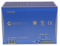 dra480-48a Chinfa DRA480 Switched Mode DIN Rail Power Supply, 90 → 264V ac ac Input, 48V dc dc Output, 10A Output, 480W