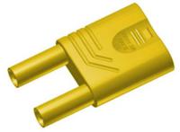 932200103 Hirschmann Test & Measurement Yellow Male Banana Connector, 4 mm Connector, Unsprung Socket 4 mm Termination, 32A, 1kV,
