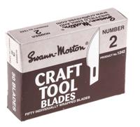 1242 Swann-Morton Carbon Steel Curved Scalpel Blade, 50 per Package
