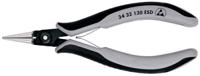 34-32-130-esd Knipex 34 32 Electronics Pliers, Round Nose Pliers, 134 mm Overall, Straight Tip, 24mm Jaw, ESD