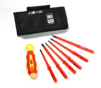 275-4081 RS PRO Phillips, Slotted Interchangeable Insulated Screwdriver Set, 7-Piece