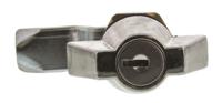 0025012 Euro-Locks a Lowe & Fletcher group Company Camlock, 16.1mm Panel-to-Tongue, 20.1 x 22.5mm Cutout, Key Unlock