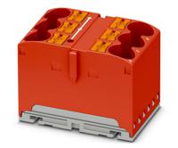 1082389 Phoenix Contact Distribution Block, 6 Way, 57A, 450 V, Red