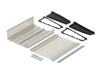 92385300hmt1 Bopla Alu-Topline Series Natural Anodized ABS, Aluminium Desktop Enclosure, Sloped Front, 232.60 x 300 x 86.20mm