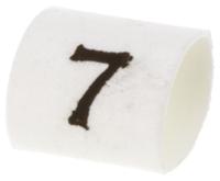 trsa-1019c17 TE Connectivity Heat Shrink Cable Markers, White, Pre-printed "7", 1 → 3mm Cable, TRSA-1019/C/1/7