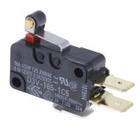 d3v-165-1c5 Omron Short Roller Lever Micro Switch, Tab Terminal, 16 A @ 250 V ac, SPDT, IP40