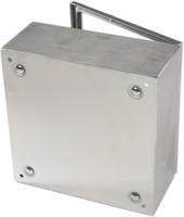 842-8406 RS PRO 304 Stainless Steel Wall Box, IP66, 300 mm x 300 mm x 150mm