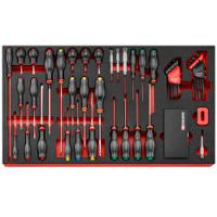 modmxxl4pf Facom 51 Piece Screwdriver Kit Tool Kit with Case