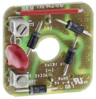 831-832-100 Hirschmann Rectifier with Varistor for use with GDM Series Rectangular Connector