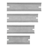 200-6732 RS PRO Unperforated DIN Rail, Top Hat Compatible, 196mm x 35mm x 7.5mm