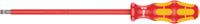 05006126001 Wera Slotted Insulated Screwdriver, 6.5 mm Tip, 200 mm Blade, VDE/1000V, 305 mm Overall