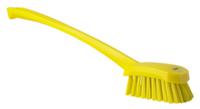 41866 Vikan Hard Bristle Yellow Scrubbing Brush, 36mm bristle length, Polyester bristle material