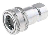 h6-62-bspp Parker Steel Female Hydraulic Quick Connect Coupling, G 3/4 Female