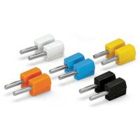 215-111 WAGO Black, Blue, Orange, White, Yellow Male Banana Plug, 4 mm Connector, Cage Clamp Termination, 20A, 42V